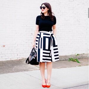Kate Spade multi stripe midi skirt new with tags